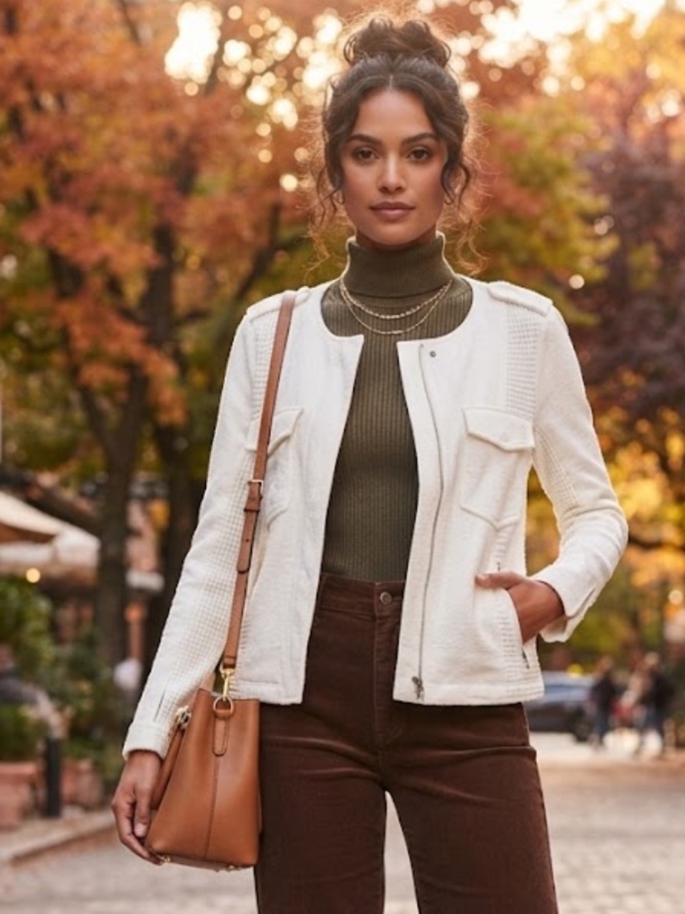 Sanctuary White Textured Knit Military Utility Blazer Jacket NEW!